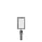 Montour Line Stanchion Post Top Sign Frame 7 x 11 in. V Satin Stainless Steel HDSF-711-V-SS - alternate 1